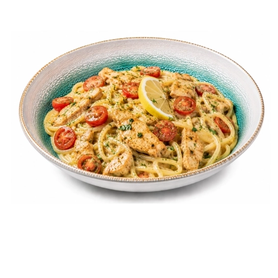 Pasta pollo limone