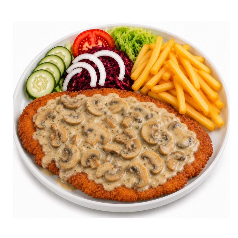 Schnitzel Kip Funghi
